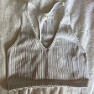 Fp movement white cropped tank